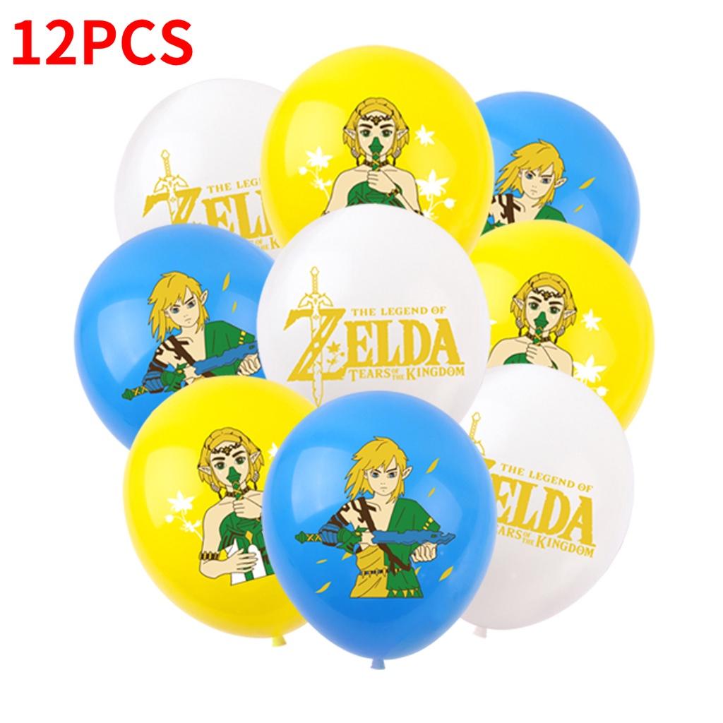 

Legend The Of Zelda Game Theme Birthday Party Decoration Banner Balloon Flags 12 Balloons