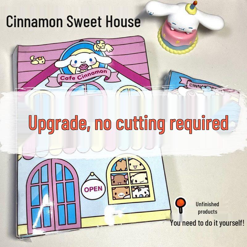 Sanrio Kuromi Quiet Book: DIY No-Cut Decompression with Squeeze Toy