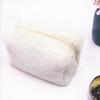 Plush Makeup Bag Soft Polyester Materials for Organizing Cosmetics Fashionable and Practical Designs for Women