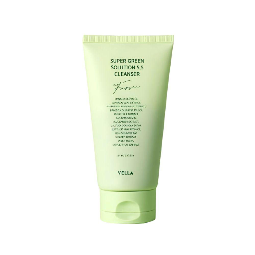 VELLA Super Green Solution pH 5.5 Cleanser Gentle Hydrating Face Wash 150ml
