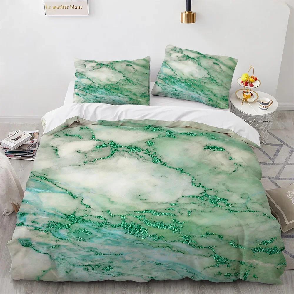 Beding Soft Duvet Cover Set White plus Black Marble 3 Piece-10 -TC Premium Microfiber Down Warm Comforter Comfortable Quilt Cover featuring Ziper