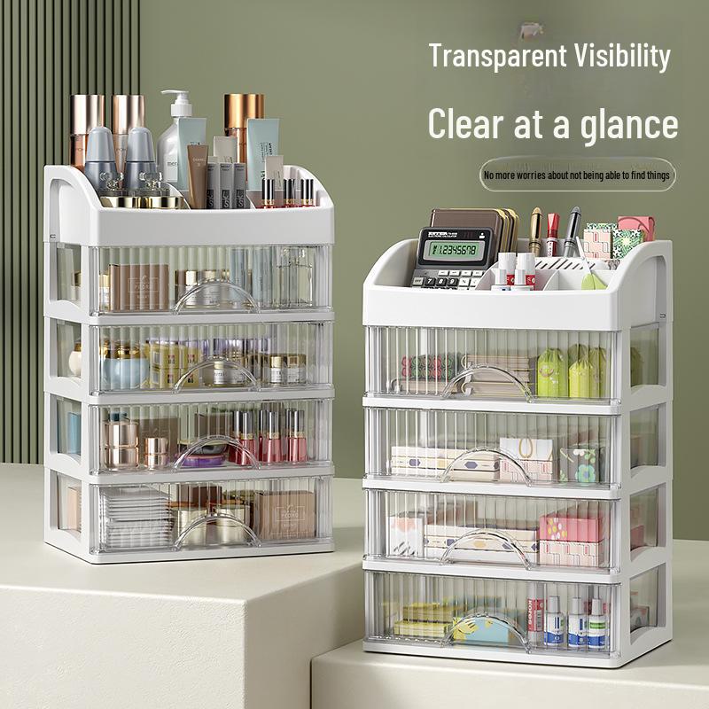 Multi-Layer Desktop Organizer: Hair Accessories, Jewelry, Cosmetics, Stationery Storage Box