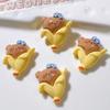 10 Pcs New Mini Cute Cartoon Bear Cake Ice Cream Series Resin Scrapbook Diy Jewellery Hairpin Decorate Accessories Craft A87