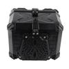 Motorcycle Rear Case 45L Water Resistant with Theft Proof Lock System Universal Motorcycle Tail Trunk Box Black