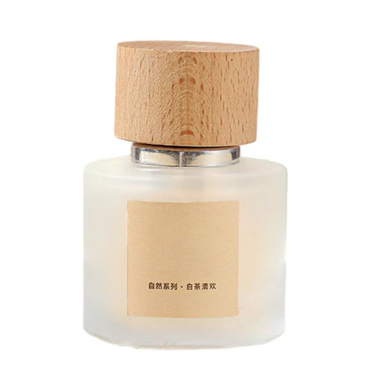 SHIMANG Perfume for Women Long Lasting Light Fragrance Frosted Glass Bottle with Wooden Cap Fresh Floral Fruity Scent Multi-Use for Home Car Wardrobe