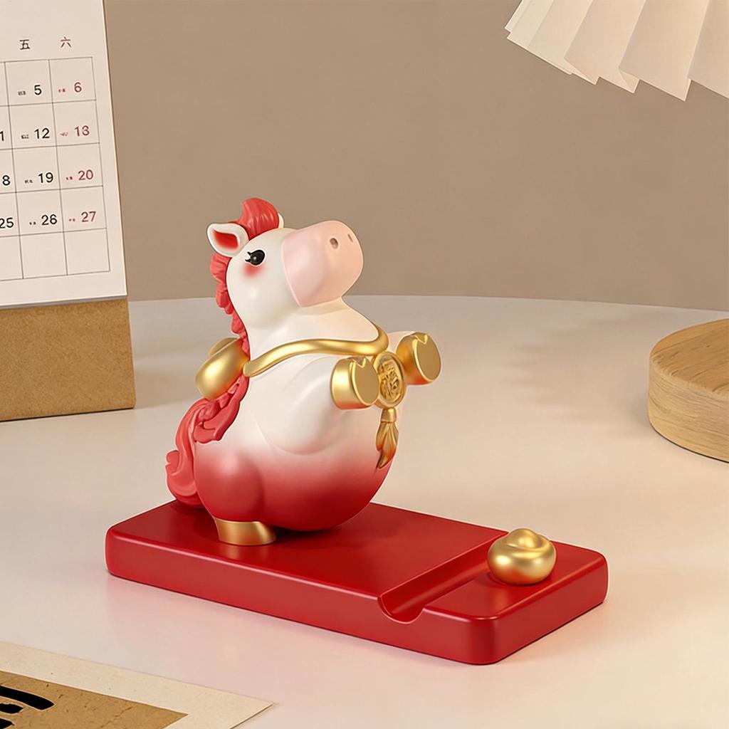 Phone Stand for Desk  Cartoon Horse Character Resin Phone Tablet Stand Desk Decor Mount Holder 2026 Ornament Cell Phone Bracket