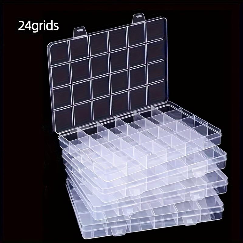 

5 шт. Пластиковый контейнер для хранения с рамкой, 24 прозрачные металлические кнопки, упаковка для рыболовных снастей, аксессуары, шкатулка для ювелирных изделий. 5pcs