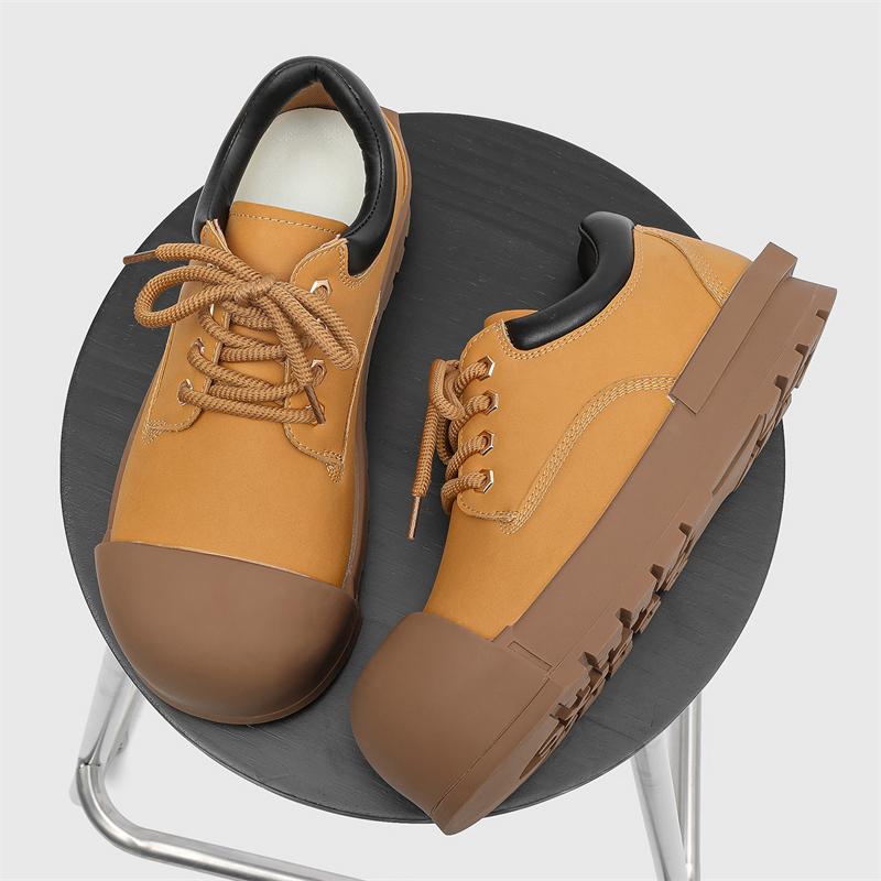 Men Winter Casual Shoes Comfortable Fashionable Casual Versatile Thick Soled Height Increasing Board Cute Little Bee Version