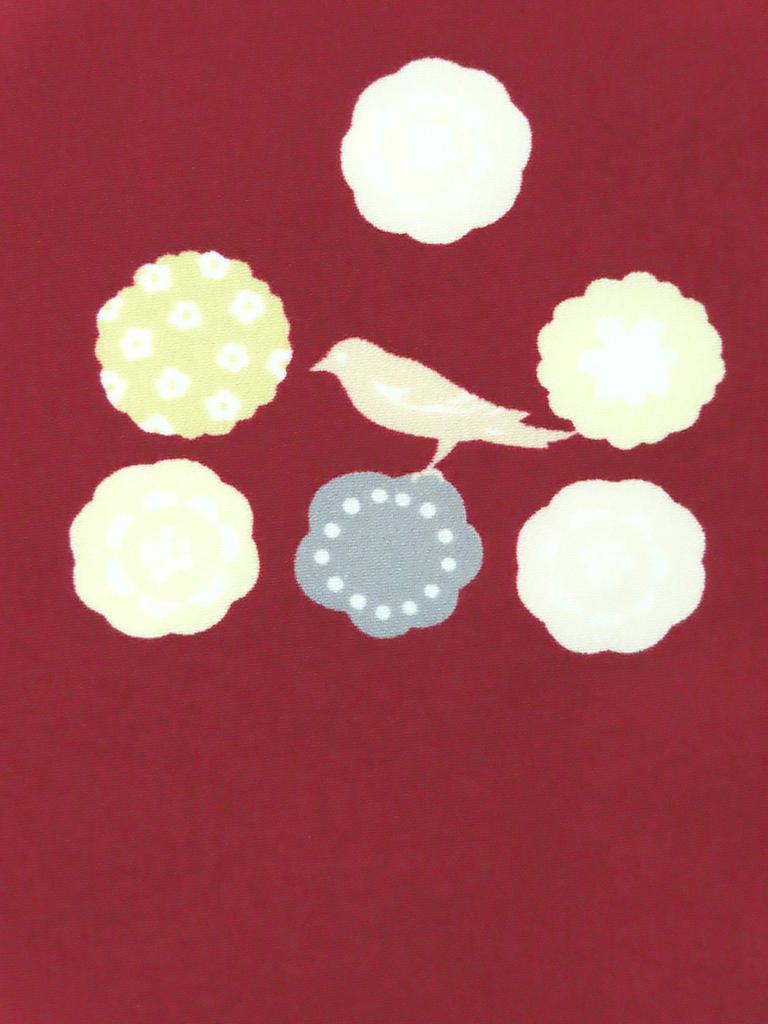 Muromachi Kimono for size small washable kimono with undergarment [Kyoto st. ] children, girls, 140, pattern, undershirt, junior, "Enji, Kotori"