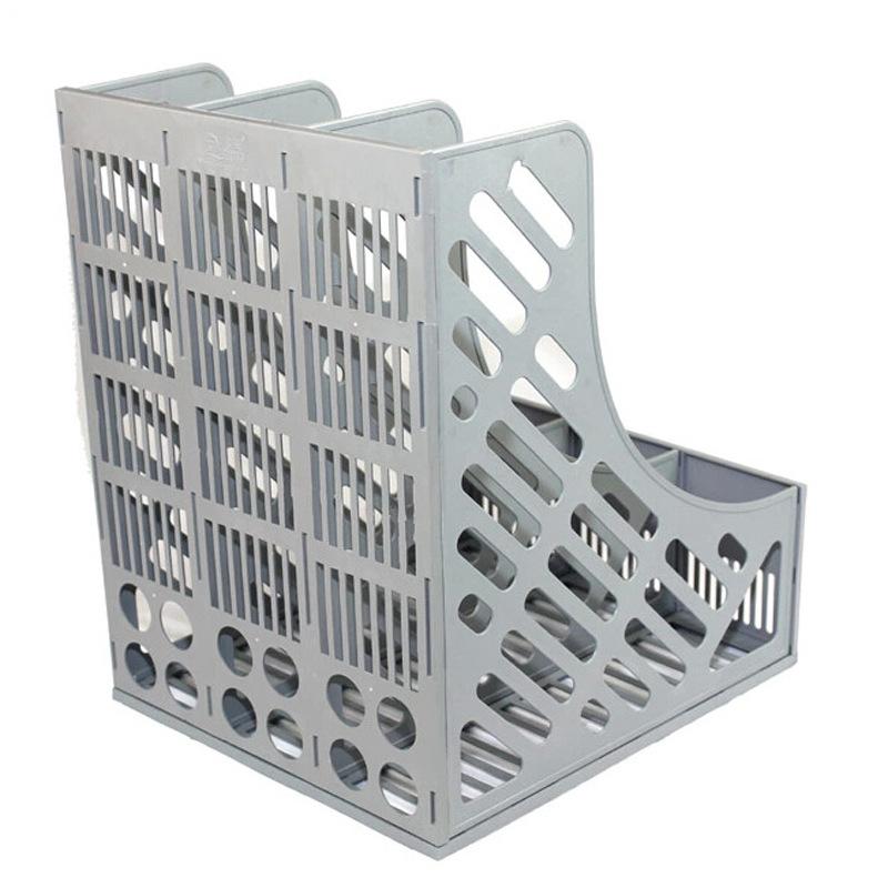 Office Supplies File Holder A4 Desktop Storage File Column Stationery Plastic Thick File Frame File Organizer