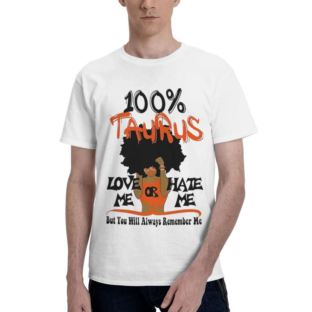 Taurus Zodiac Print 100 Cotton Casual Breathable Confortable Totoro Mens TShirts Funny Gift