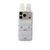 Down Feather 3D Ears Rabbit iPhone 15/16/17 Pro Max Anti-Drop Case