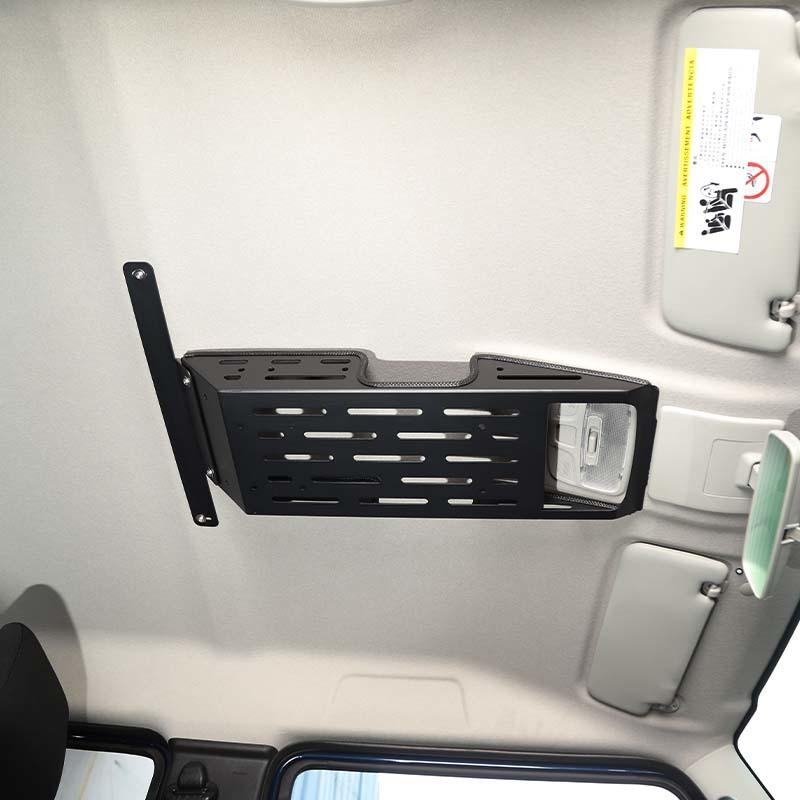 Top Roof Rack Luggage Storage Carrier Shelf For Suzuki Jimny 2019 Up 4-Door Version Interior Accessories ( Aluminium Alloy)