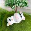 Landscape Home Decoration Little Statue Scene Animal Model Cartoon Cow Figurines Miniature Cattle
