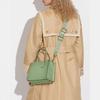 New COACH Cashin Leather Tote Bag, Shopping Bag, Handbag, Crossbody Bag Small Women's Sage Green C8544-B4TY6