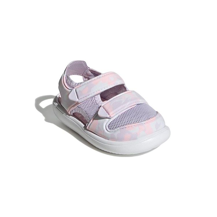 Adidas Water Sandal Comfortable Versatile Breathable Low-Top Walking Shoes Baby Shoes Pink GZ1312