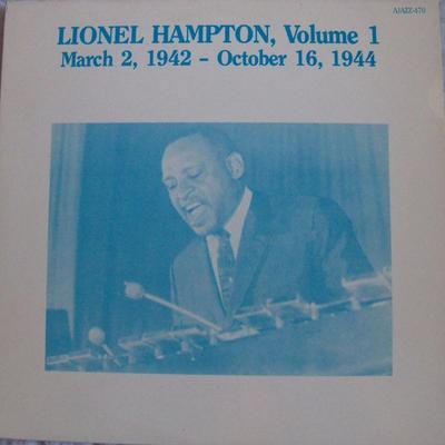 LP Record LIONEL HAMPTON - Volume 1 - March 2, 1942 - October  AJAZZ470 Ajazz Records US Jazz Used
