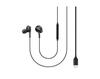 Samsung Type-C Earphones - Tuned by AKG (EO-IC100BBEGWW) Corded Type-C Earphones, Genuine Samsung Product, Parallel Import (Black)