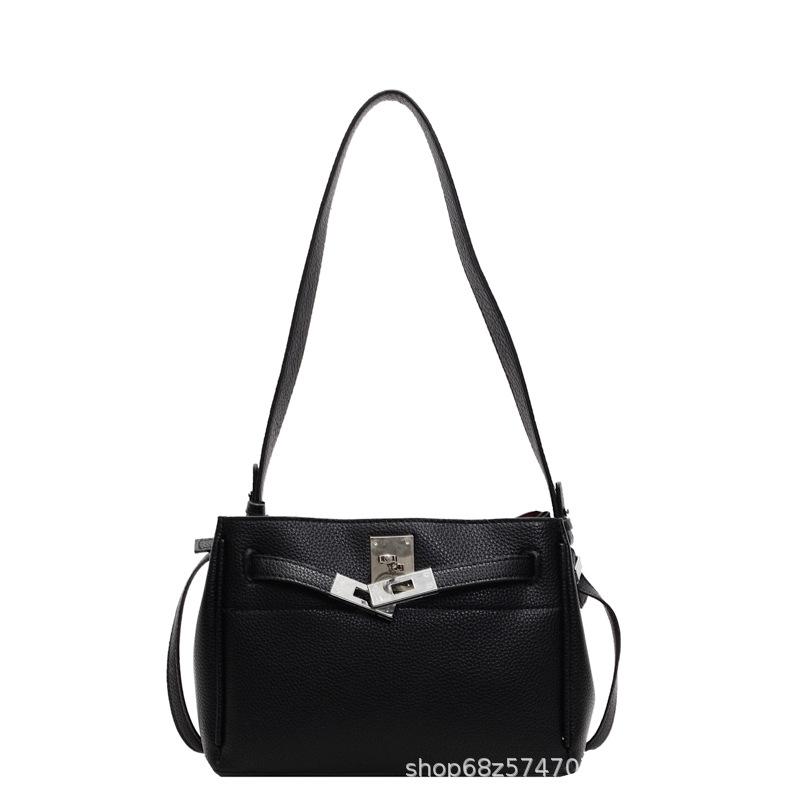 High-end Kelly Bag Women's 2025 Winter New Fashion Casual Shoulder Bag Korean Version of Niche Trend Versatile Women's Bag