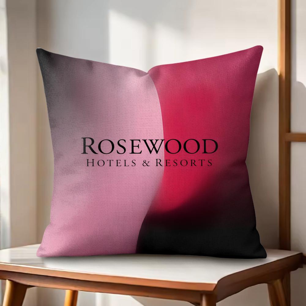 

RRosewood Brand HHotel Cushion Cover Natural Linen Organic Fabric DoubleSided Printing Couch Pillow Covers Home Decor 30x30cm
