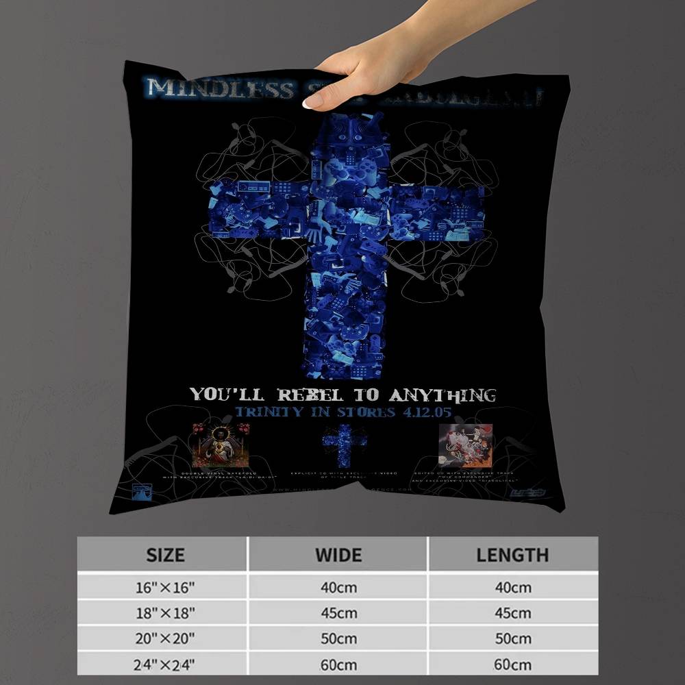 

MMindless SSelf IIndulgence Pillow Gifts Home Office Furnishings Bedroom Sofa Car Cushion Cover case xcm 30x30 cm