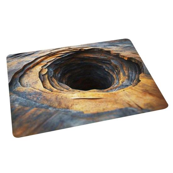 Fußmatte 3D Optische Illusion Muster Staubentfernung Rutschfest Türmatte Farbverblassend Antistatisch Eingangsmatte Reinigungsmatte