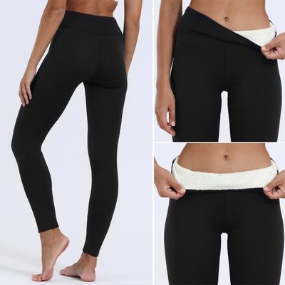 Dámské legíny Vysoký pas Slim Fit Hip Lift zesílená sametová podšívka hřejivá