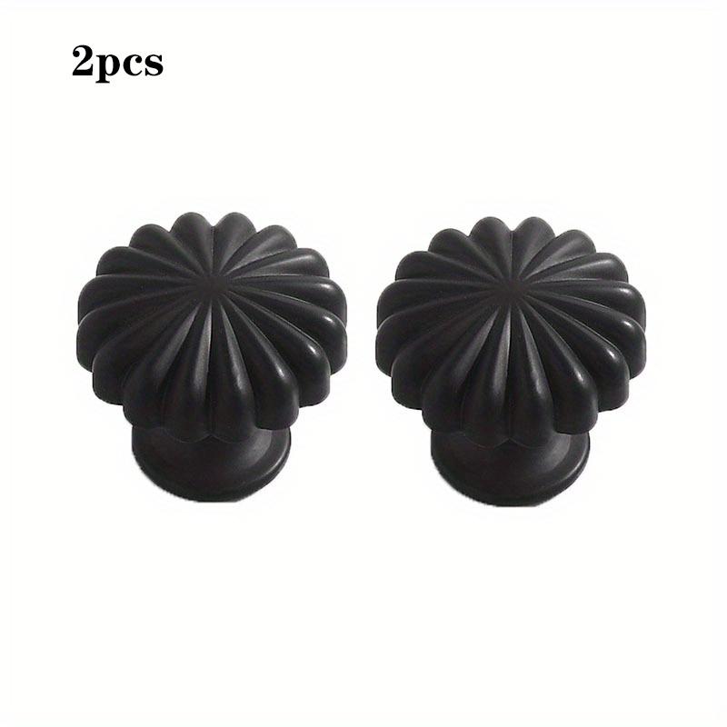 

2 шт. Ручки-тыквы из цельного алюминиевого сплава с одним отверстием, Ручки для дверей шкафов, ящиков, платяных шкафов, Мебельная фурнитура чёрный