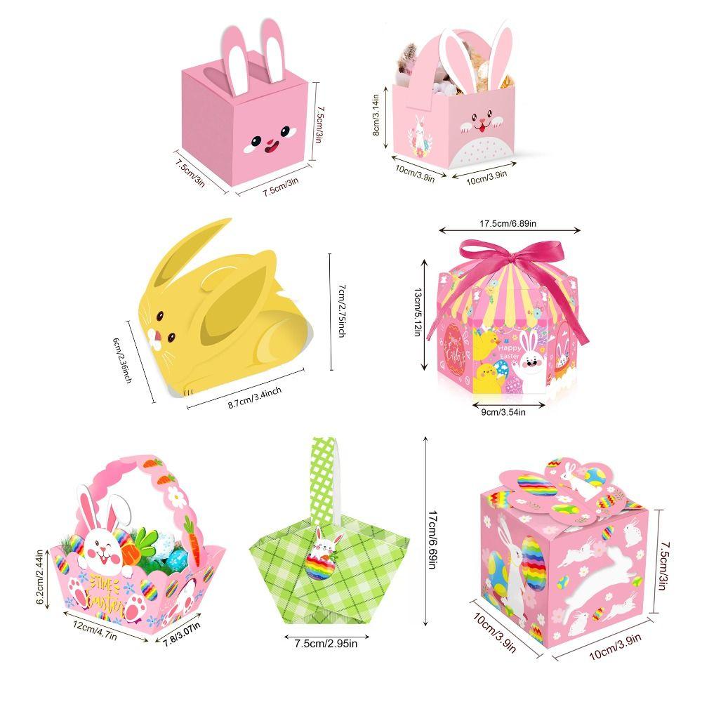 12pcs DIY Cookie Box Paper Gift Wrapping Box Fashion Packaging Basket  Party Supplies