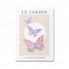 Pastel Flowers Posters Cute Butterfly Floral Prints Botanical Exhibition Wall Art Canvas Painting Modern Living Room Home Decor