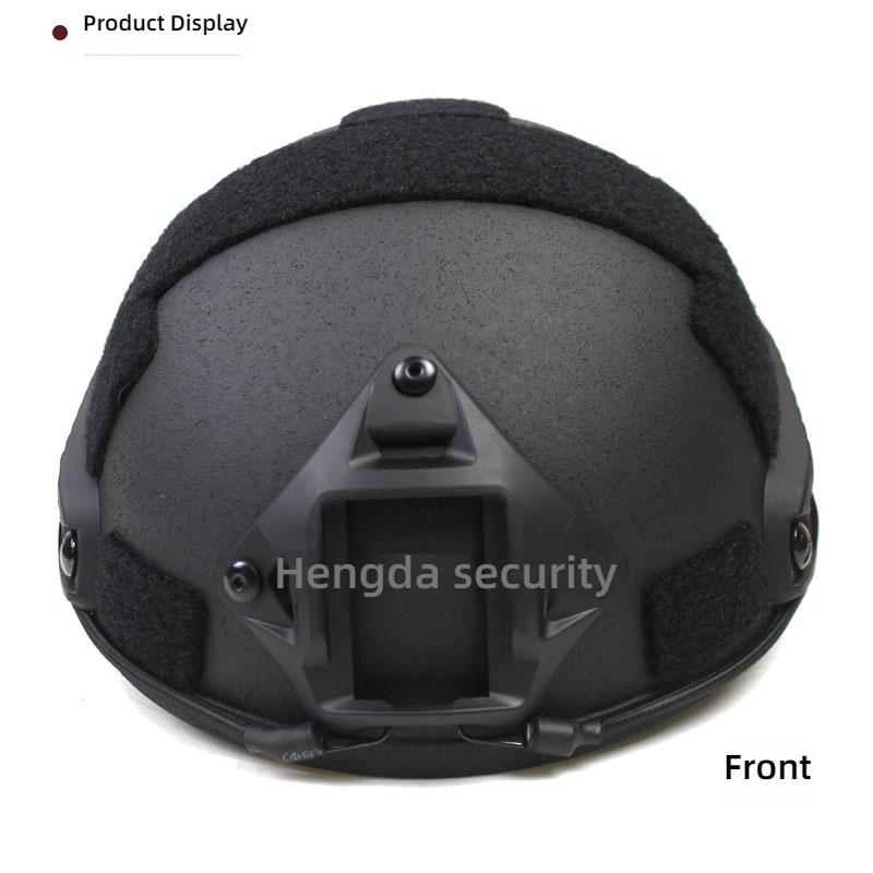 Casco Tattico FAST in Fibra di Vetro, Leggero 1.5kg, Imbracatura Interna Wendy, Guide Laterali Aggiornate, Regolabile 57-61cm per Softair CS Caccia