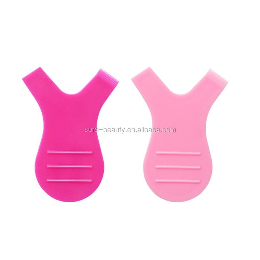 New Arrival Lash Extension Lifting Tool Eyelash Perm Pink Lift Lash Brush with Y Design