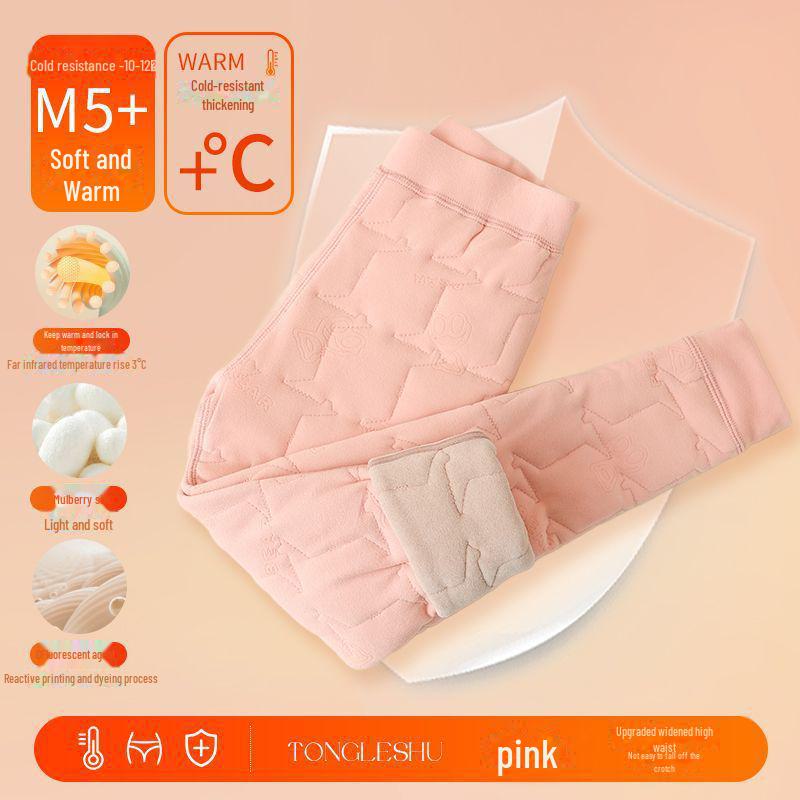 

Дитячі теплі бавовняні шкільні штани на флісовій підкладці для зими 110 cm