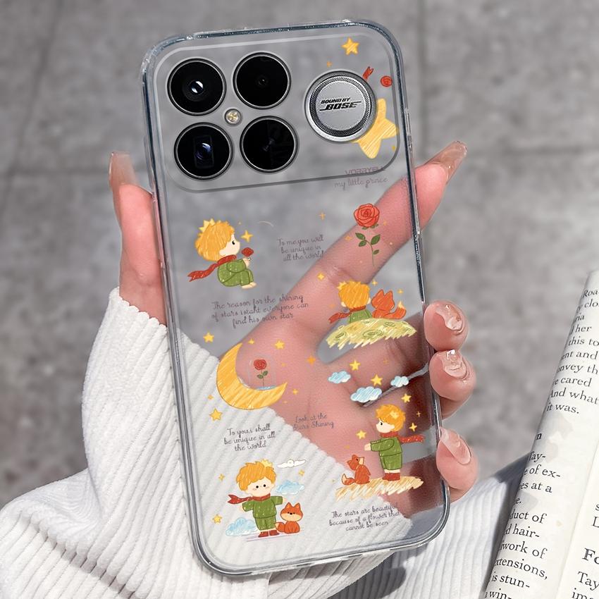 Covers For Xiaomi Poco F8 Ultra F8 F5 Pro F3 C50 C40 Mi Note 2 3 Transparent TPU Phone Case Cute Pet Dog Soft Silicone Dustproof Shell For Xiaomi Capa