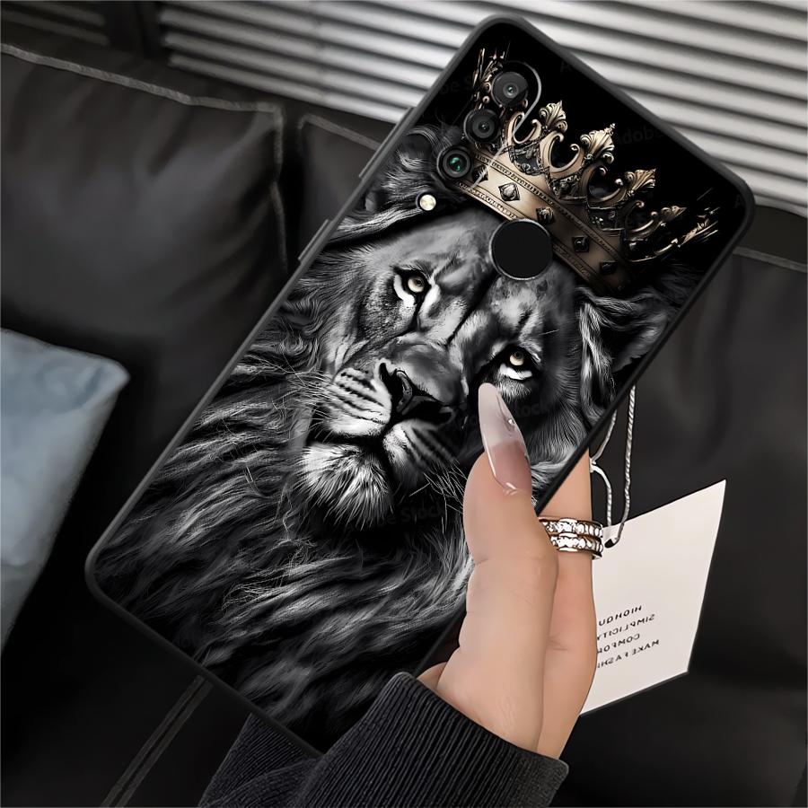 Case for Huawei P30 P20 Pro P20 P40 Lite P20 Lite 2018 P Smart 2019 Soft Shell Animal Lion Pattern