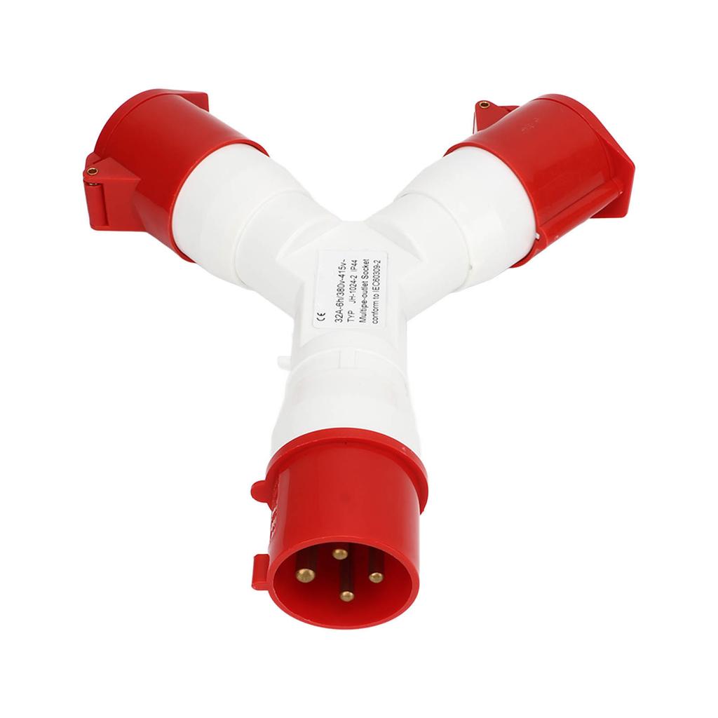 Y Shaped Industrial Plug 1 In 2 Out Explosion Proof 4 Core 2P and N and E IP44 Protection for Agricultural Production