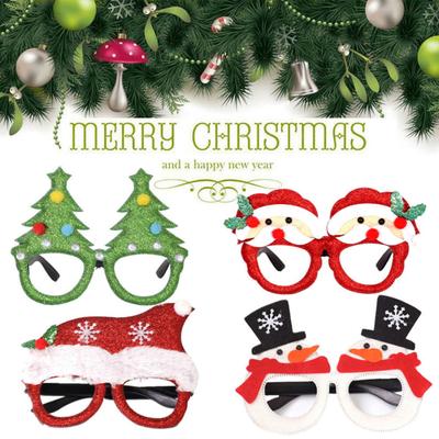 Christmas Party Santa Claus Snowman Glasses Adult Kids Gift Xmas Decor Eyewear