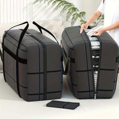 1pc Reinforced Large Capacity Composite Material Storage Bag, Strong Bearing Capacity, Non-woven Material, Suitable for Storing Bed Sheets, Quilts