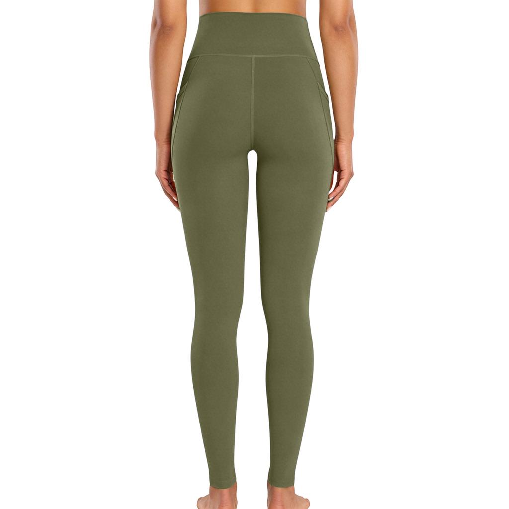 Women's Fashion Tight High Waist Hip Pocket Quick-drying Fitness Running Leggings Yoga Trousers