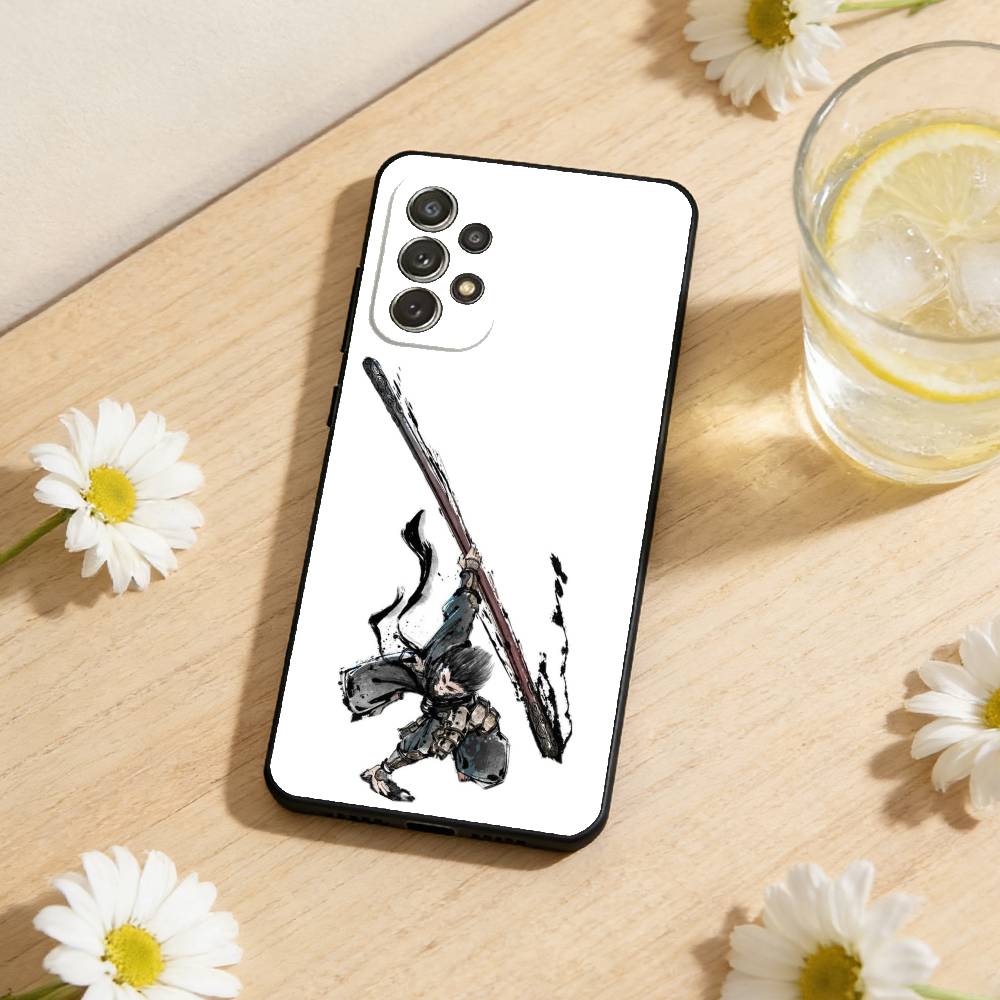 B-Black Myth Wukong Phone Case For Samsung S26,S25,S24,S21,S22,S23,S30,Ultra,S20,Plus,Others Soft Black Cover