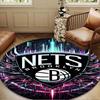 Brooklyn Basketball Team Round Rug for Livingroom,Bedroom, Palyroom, Chair Rug, Area Rug, Circle Carpet, Large Size Decor Fan Christmas Gift