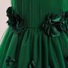 2024 Spring Collection: Princess Evening Dress with 3D Appliques and Tulle Skirt