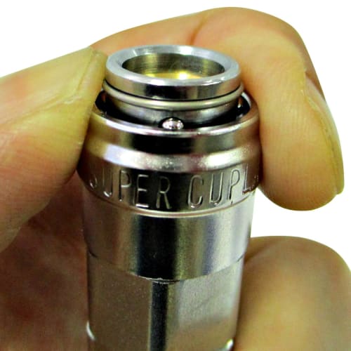 Nitto Kohki Super Coupler Socket 02SN, Overall Length: 54.5mm