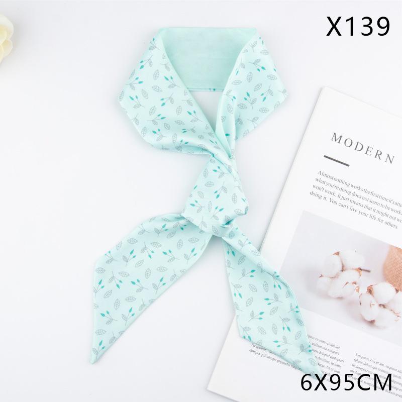 Versatile Vintage Silk Scarf: Hair Tie, Headband, Bag Accessory