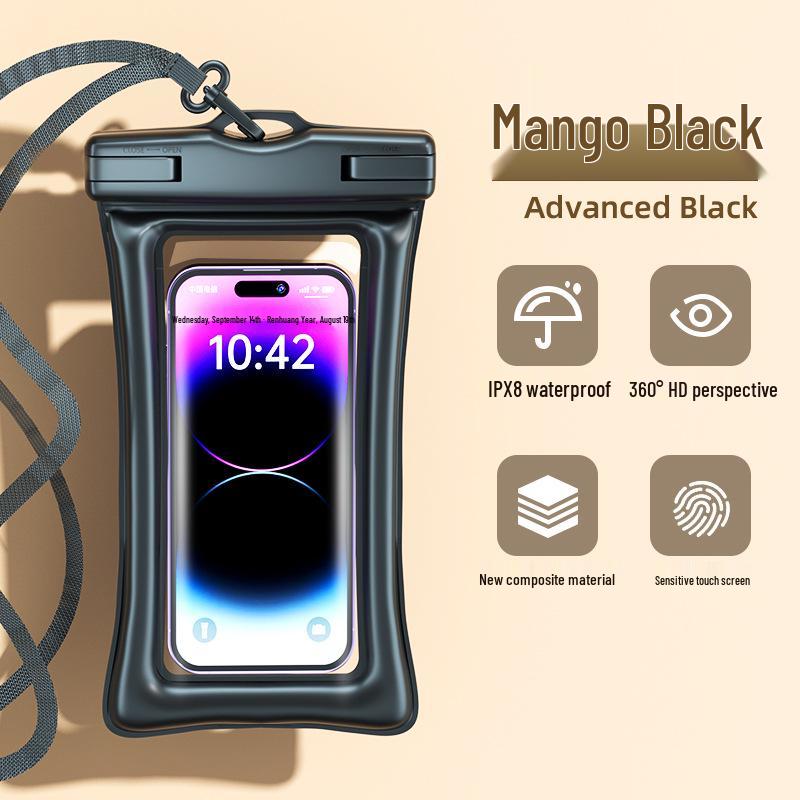 Waterproof Double Airbag Diving Phone Case with Touchscreen for Swimming