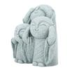 Monk Buddha Statue Chinese Green Sandstone Cute Buddha Figurine 3 Little Monks Ornament for Fish   Aquarium Home Garden Decoration