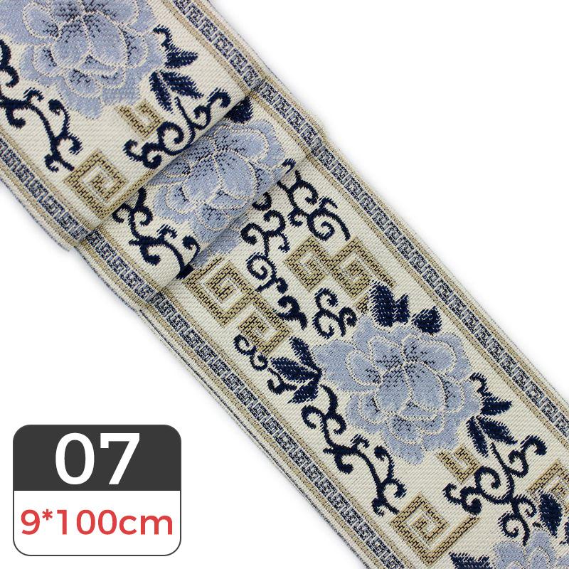 

3 метра винтажная цветочная вышитая жаккардовая лента тесьма отделка тканая кайма своими руками для пошива одежды обивка диван занавеска ремесла 3 Meter