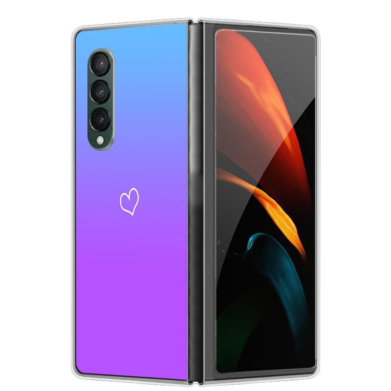 Etui na Galaxy Z Fold 7 6 5 3 4 2 Przezroczyste Twarde Składane Luksusowe Malowane Dla Samsunga Z Fold 7 Fold Specjalne Fold2 Przezroczyste Etui