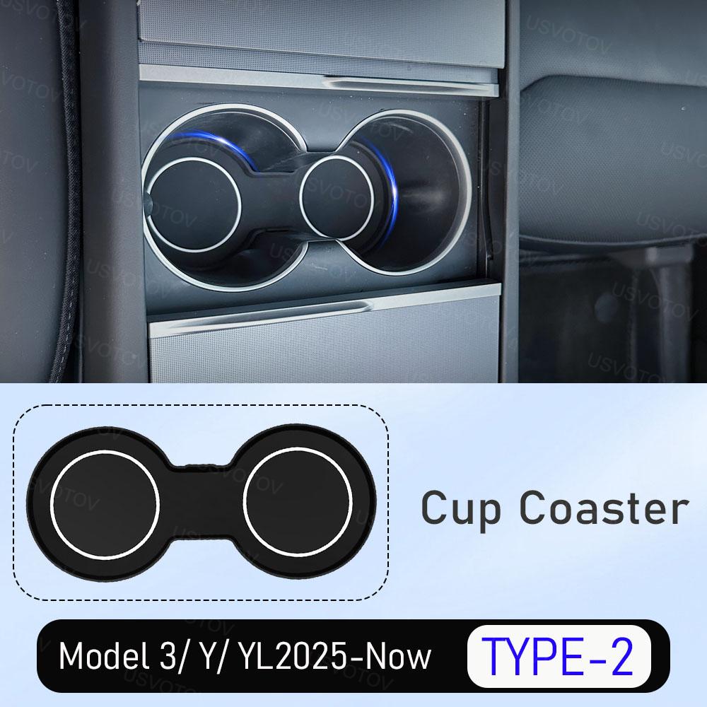For 2025 2026 Tesla Model Y Juniper Model 3 Model YL Center Console Organizer Storage Box Cup Holder Armrest Box Accessories