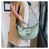 Stylish Minimalist Dumpling Bag Spacious Korean Women Shoulder Crossbody Bag Versatile Everyday Shopping Tote